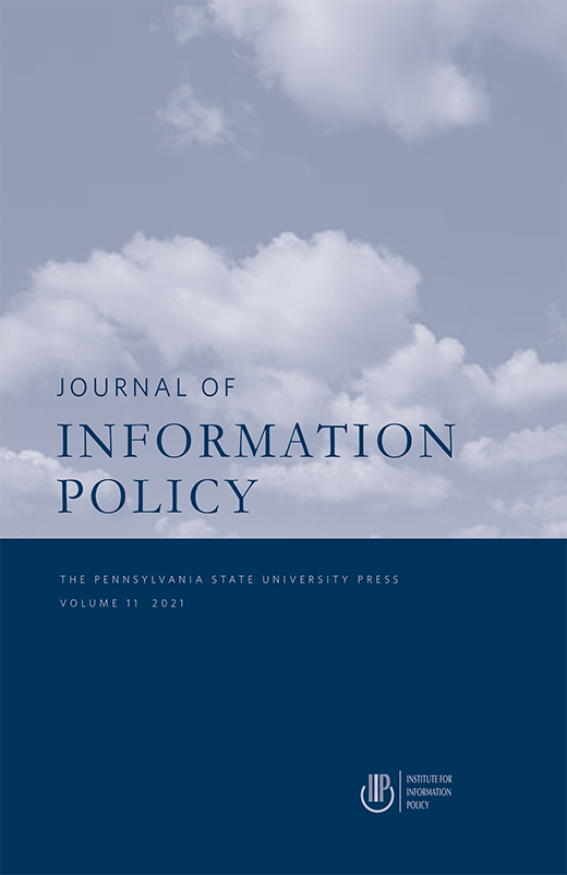Cover of the Journal of Information Policy