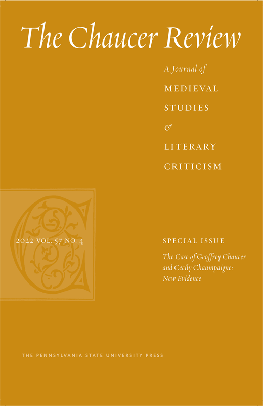 Cover of The Chaucer Review